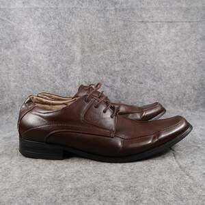 Franco Vanucci Shoes Mens 10 Derby Oxford Brown Formal Dress Classic Lace Up
